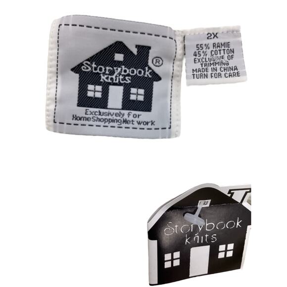 NWT Storybook Knits Cardigan Women’s Size 2X Angel Motif Embroidered And Beaded - Picture 5 of 6